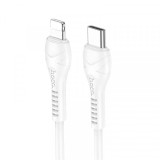 Cablu Date si Incarcare USB-C - Lightning HOCO X37, 27W, 1m, Alb
