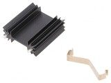 Radiator Extrudat Negru 38,1mm pentru TO202/TO218/TO220/TOP3