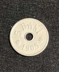 Moneda 5 bani 1905