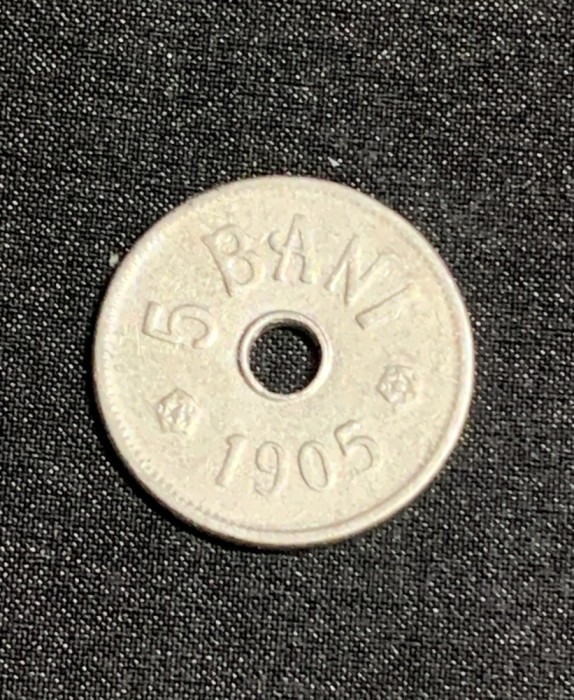 Moneda 5 bani 1905