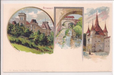 Carte postala necirculata din jurul anului 1900 Brasov foto