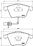 Set placute frana fata BREMBO P85084