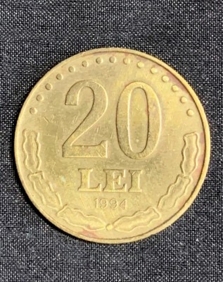 Moneda 20 lei 1994 foto