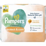 Servetele umede Pampers Harmonie Protect &amp;amp; Care, 4 pachete x 44, 176 buc