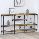 vidaXL Masă de consolă stejar artizanal 160 x 29 x 80 cm Lemn compozit 883557