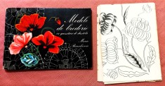 Modele de broderie cu garnituri de dantela. Contine planse. Editura Tehnica, 1976 - Maria Paraschivoiu