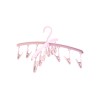 Uscator de rufe Family, 40 x 40 x 20 cm, 12 cleme, plastic, Roz