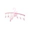 Uscator de rufe Family, 40 x 40 x 20 cm, 12 cleme, plastic, Roz