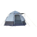 Cort camping, 3-4 persoane, impermeabil, cu copertina, husa, deschidere automata, gri, 260x150 cm GartenVIP DiyLine, ART