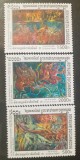 CAMBODGIA 2001 sculptura CULTURA KHEMERE SERIE 3V.MNH