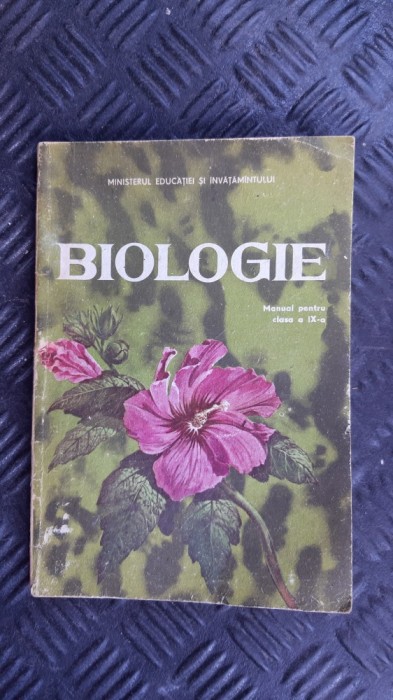 BIOLOGIE CLASA A IX A