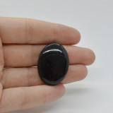 Cabochon turmalina negra 39x23x6mm c33, Stonemania Bijou