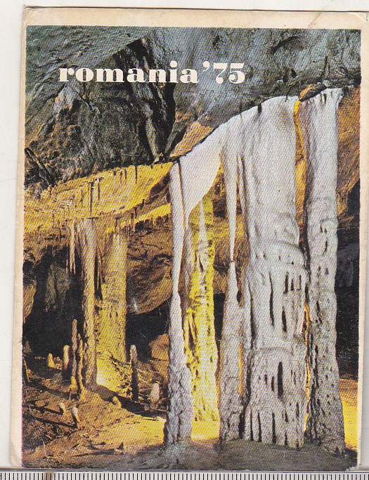 bnk cld Calendar de buzunar - 1975 - Ministerul Turismului - Pestera Topolnita