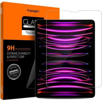 Folie de protectie Spigen Glas.TR Slim pentru Apple iPad Pro 12.9 4/5/6/2020-2022/Air 13 12.9/2024 Transparent foto