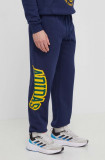 Adidas Originals pantaloni de trening culoarea bleumarin, cu imprimeu IS0196