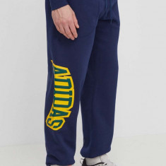 adidas Originals pantaloni de trening culoarea bleumarin, cu imprimeu IS0196