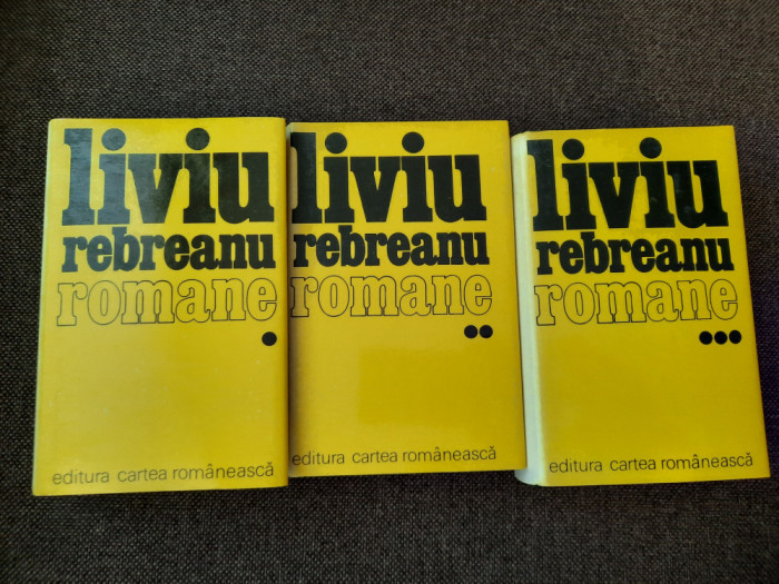 LIVIU REBREANU~ ROMANE 3 VOLUME CARTONATE