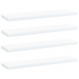 vidaXL Plăci bibliotecă, 4 buc., alb, 40 x 10 x 1,5 cm, PAL