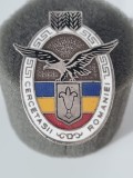 insigna veche Cercetasii Romaniei, email tricolor, emblema cercetasi cu vultur