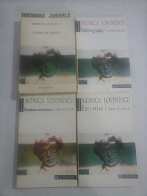 MONICA LOVINESCU - UNDE SCURTE - 4 volume ( 1,2,3,4) foto