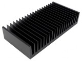 Radiator Extrudat cu Aripioare Negru 100mm x 200mm x 40mm