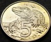 Moneda exotica 5 CENTI - NOUA ZEELANDA, anul 2001 * cod 5243 = excelenta!, Australia si Oceania