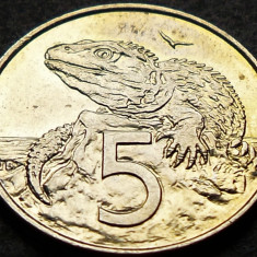 Moneda exotica 5 CENTI - NOUA ZEELANDA, anul 2001 * cod 5243 = excelenta!