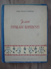 VERA PROCA CIORTEA - JOCURI POPULARE ROMANESTI - 1955 foto