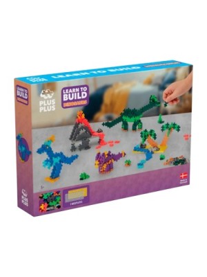 Set constructie Plus-Plus, 600 piese, Invata sa construiesti dinozauri foto