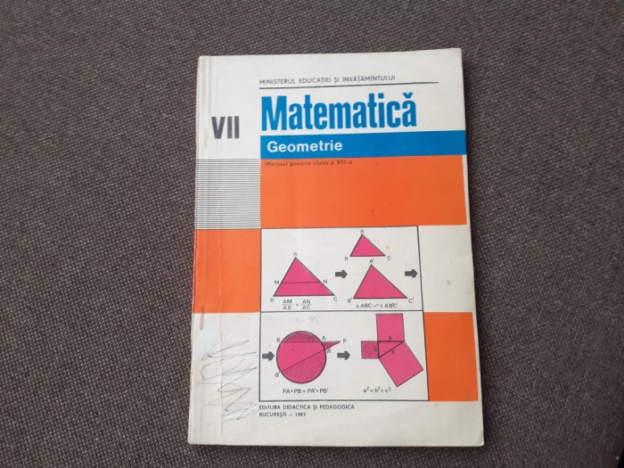 GEOMETRIE MANUAL PENTRU CLASA A VII A CUCULESCU /OTTESCU