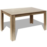 Cumpara ieftin Masa de bucatarie, 140 x 80 x 75 cm, lemn de stejar