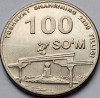 Uzbekistan 100 Som 2009, Arcul Independenței, AUNC, KM#31, Monedă Neagra, Numismatică