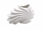 Cumpara ieftin Vaza cu decor special, model asimetric, ceramica, alba, 12x26x17 cm, model 1