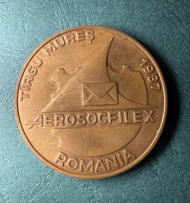 Placheta Aero-Socfilex Targu Mures 1987 foto