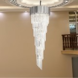 Candelabru din cristal BLOIS Ascendere, E14, 60 cm, argintiu, inaltime reglabila