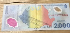 (1) Romania bancnota 2000 lei 1999