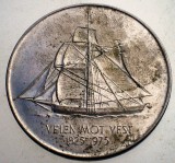 1.223 NORVEGIA 150th Anniversary 5 KRONER 1975