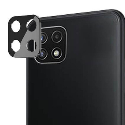 Folie Camera pentru Samsung Galaxy A22 4G / A22 5G / M22 4G, Techsuit Full Camera Glass, Black foto