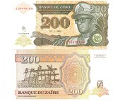 Zair 200 Noveaux Zaires 1994 P-61 UNC