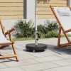 VidaXL Suport umbrelă de soare, negru, 30 kg, granit, rotund 48564