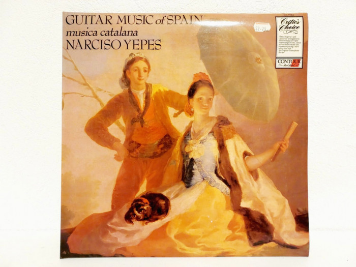 Narciso Yepes &ndash; Guitar Music Of Spain &bull; Musica Catalana vinil, Contour Red Label