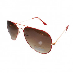 OCHELARI DE SOARE AVIATOR RAMA ROSIE LENTILE MARO GRADIENT foto