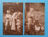 ROMANIA,2 CARTI POSTALE-circulate--CASA REGALA