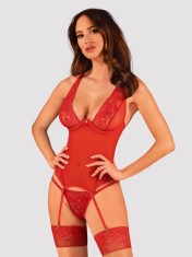 Corset Sexy Lacelove - Rosu, M/L