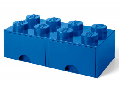 LEGO Cutie depozitare LEGO 2x4 cu sertare, albastru Quality Brand foto