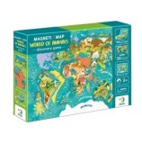 Puzzle magnetic Dodo - Lumea animalelor (36 piese)