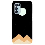 Husa compatibila cu Oppo A52 model Night dunes, Silicon, TPU, Viceversa, Transparent, Carcasa