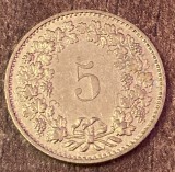 C50 - Moneda foarte veche - Elvetia - 5 rappen - 1984