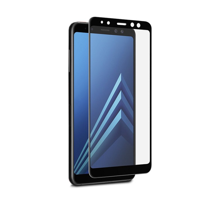 Folie sticla Aisi 5D pentru Samsung Galaxy A8 2018 - Negru