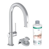 Cumpara ieftin Baterie de bucatarie, Hansgrohe, Aqittura M91 210, sBox, pipa extractibila, crom